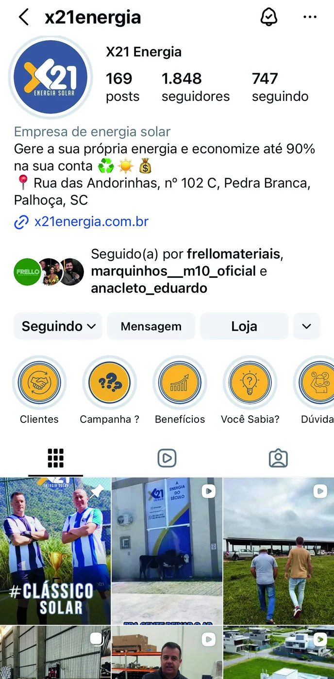 Perfil de cliente gerenciado